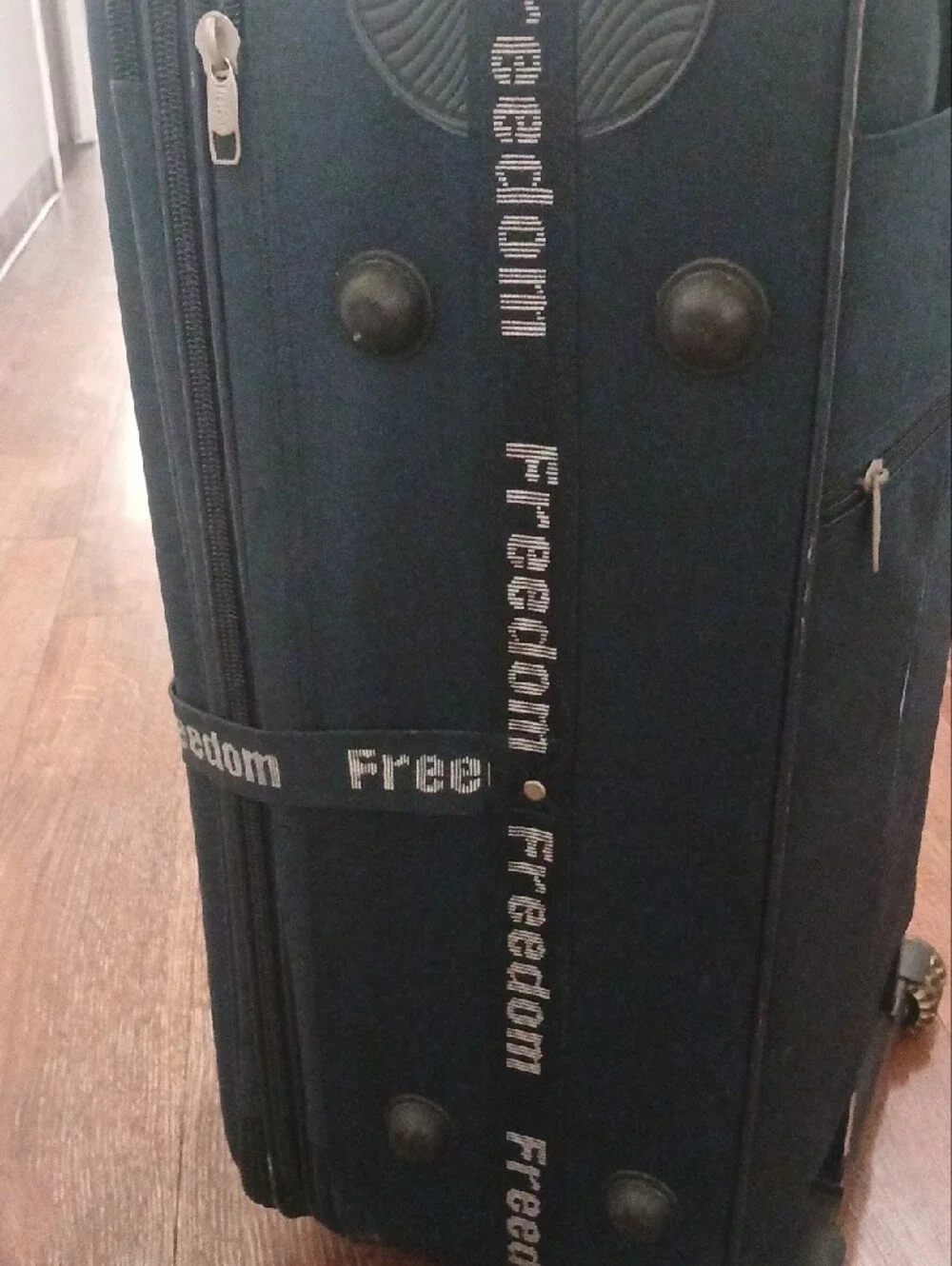Freedom Dark Blue Hardside Luggage Suitcase
